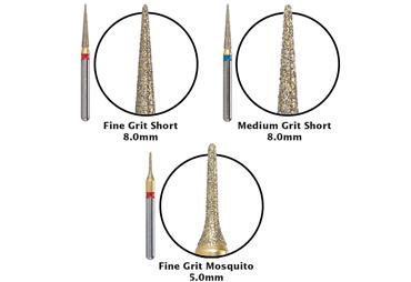 Galaxy Interproximal Diamond Burs – Short